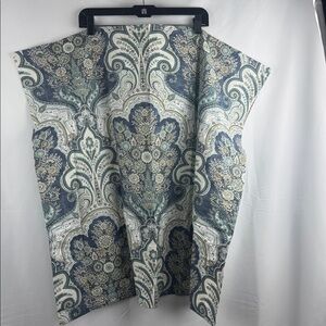 Pottery Barn Jordana Paisley Floral Euro Sham Pillow Cover ONLY Blue Tan 26”